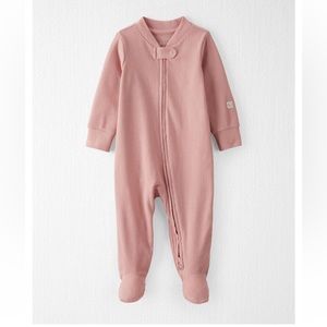 Little Planet by Carter’s- Baby Organic Cotton Rose Sleep & Play Pajamas, 6M